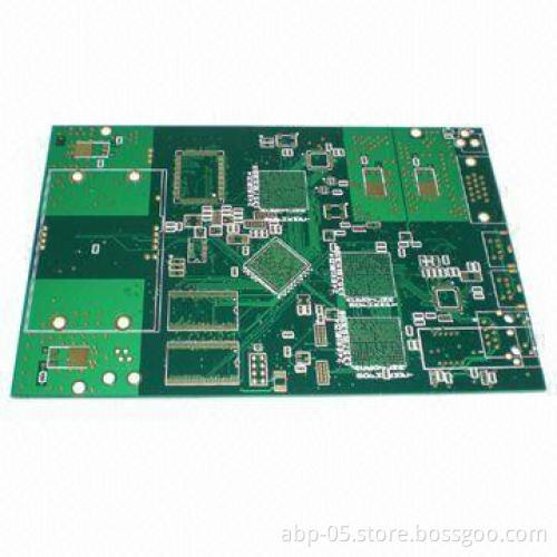 8-layer PCB, RoHS Mark, Fr-1.85mm, 0.5/0.5oz, 4BGA, Immersion Gold, Solder Mask in Green